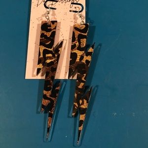 Lightening bolt earrings